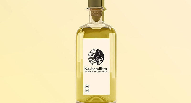 Hair growth oil branding by febeight technologies